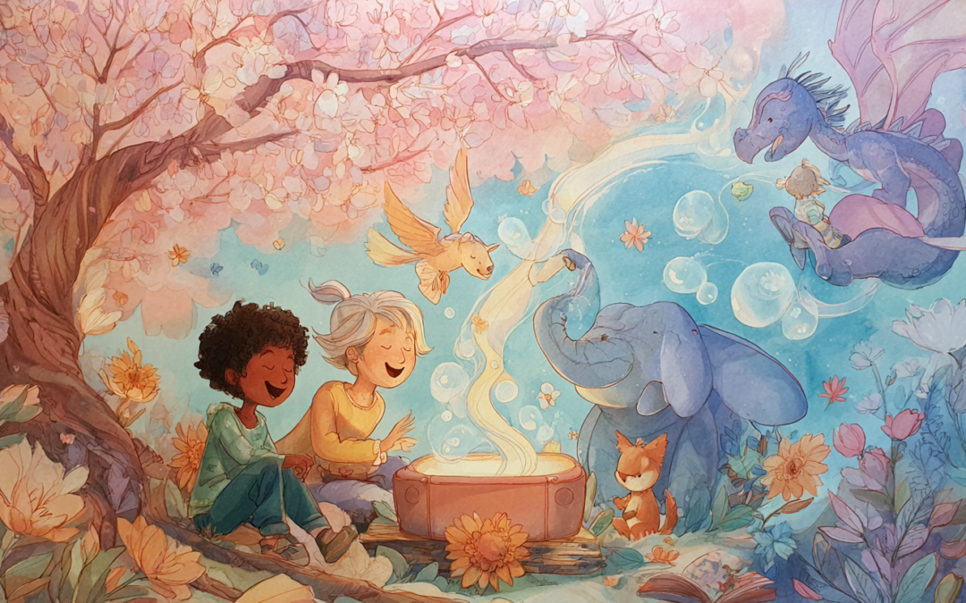 🌸 Fantasie fördern im Frühling – Warum Geschichten Kindern Flügel verleihen